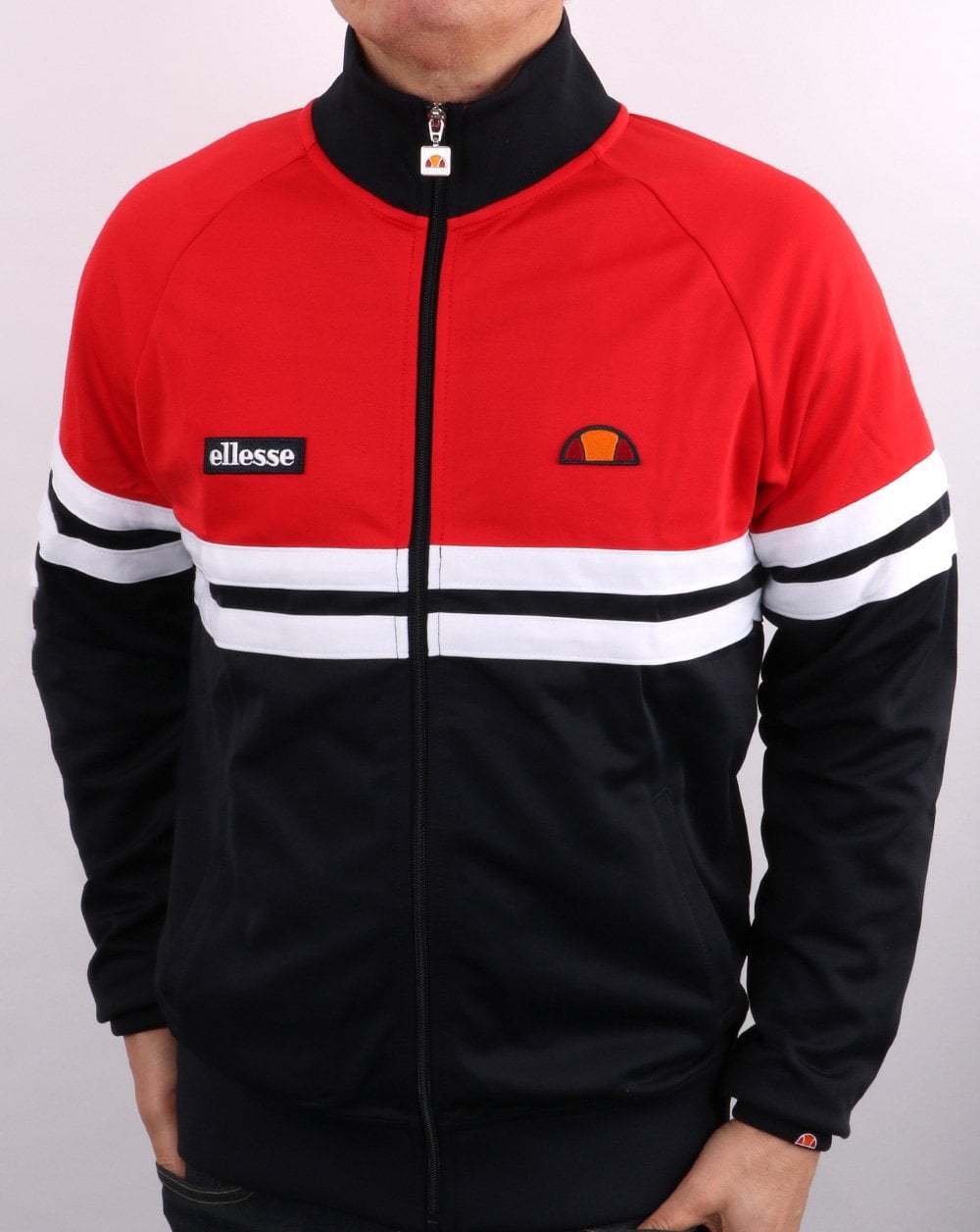 Ellesse Rimini Trainingsjacke Marineblau/Rot