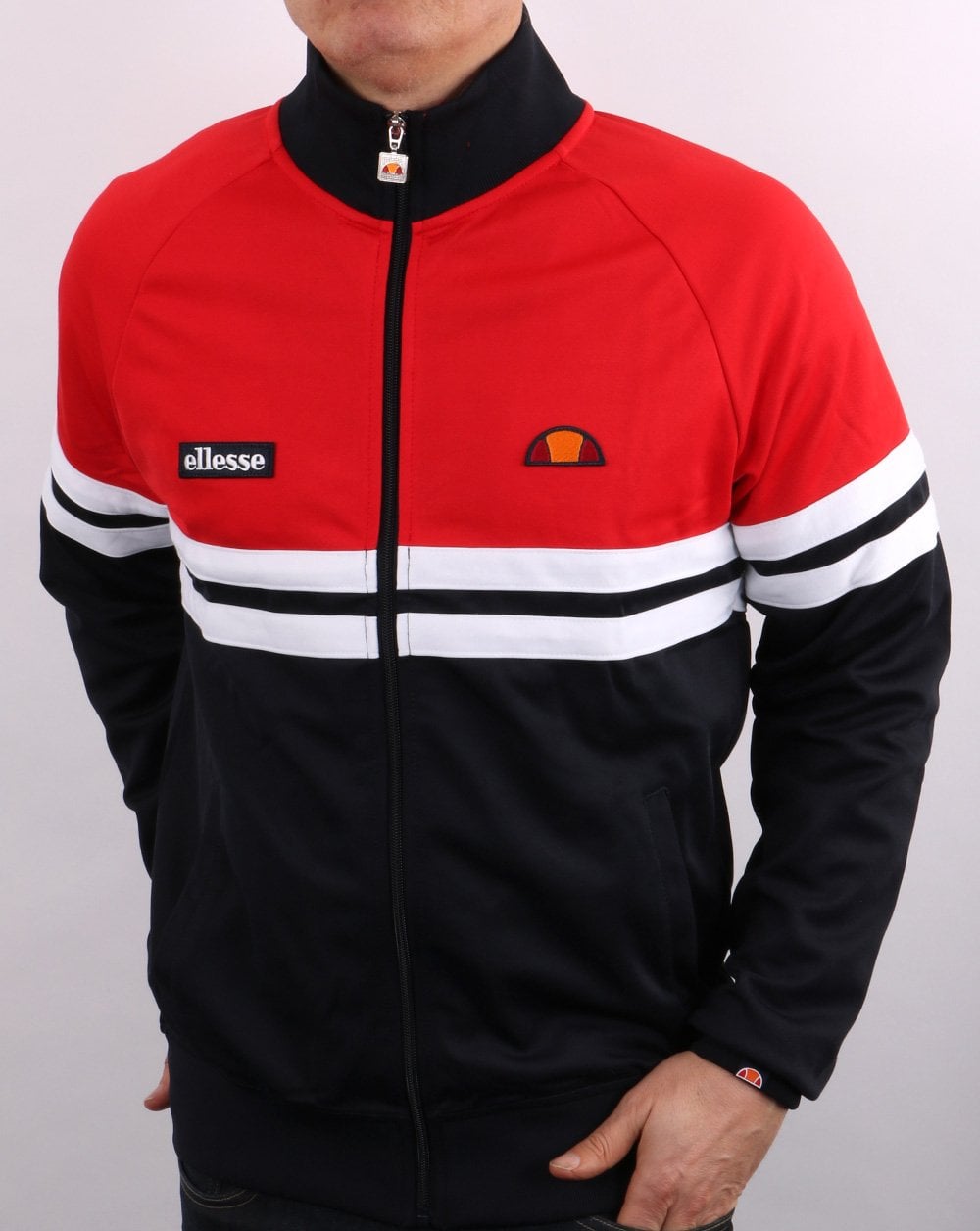 Ellesse Rimini Trainingsjacke Marineblau/Rot