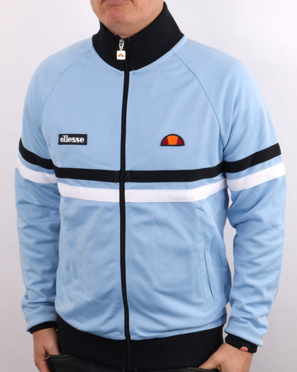 Ellesse Rimini Trainingsjacke Himmelblau/Marineblau/Weiß