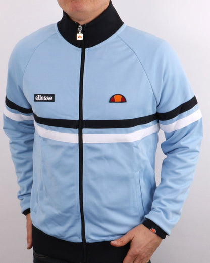 Ellesse Rimini Trainingsjacke Himmelblau/Marineblau/Weiß