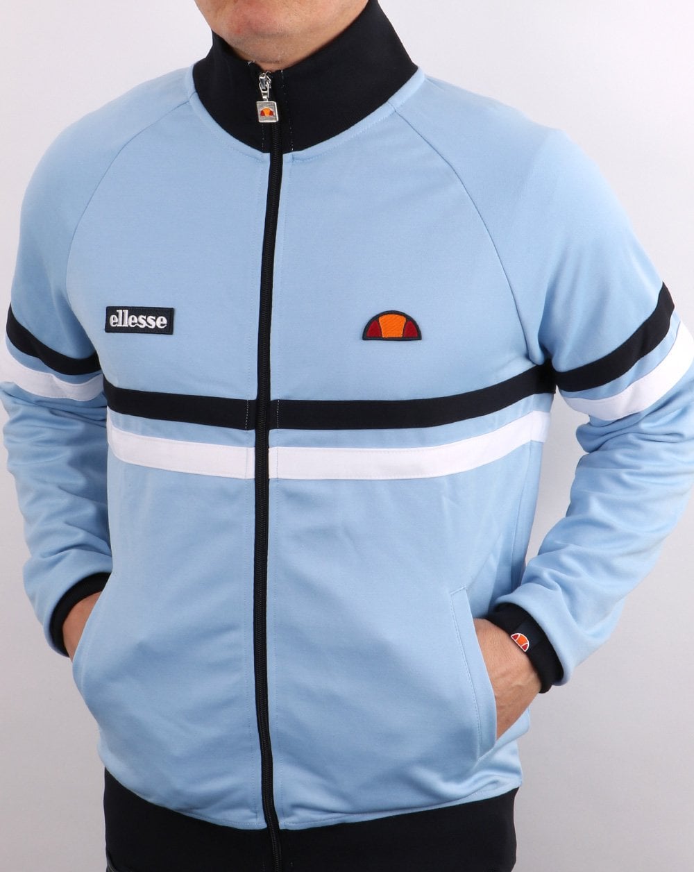 Ellesse Rimini Track Top Sky Blue/Navy/White