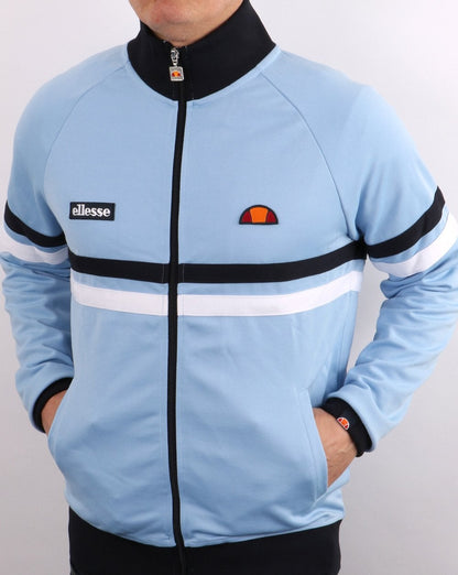 Ellesse Rimini Trainingsjacke Himmelblau/Marineblau/Weiß