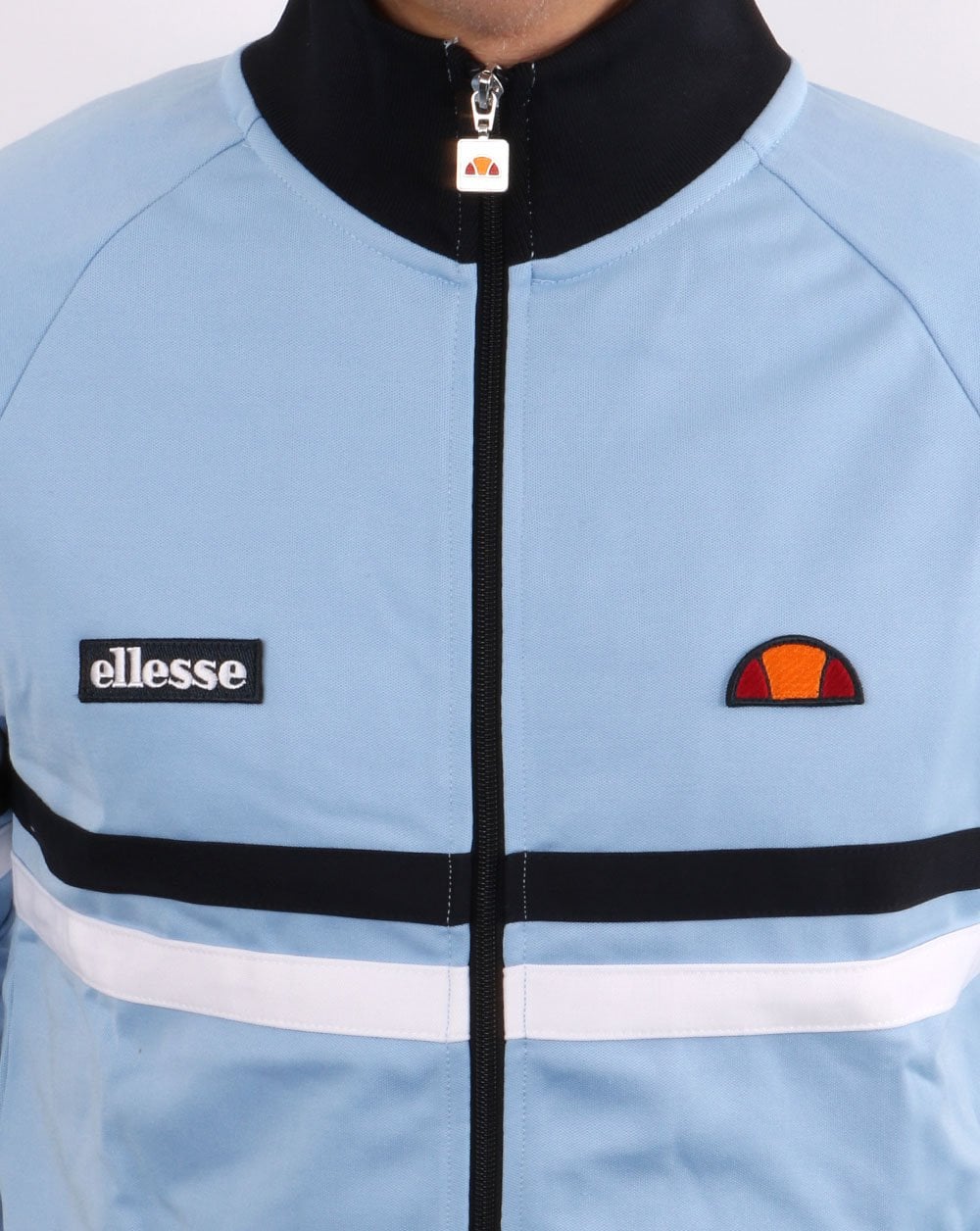 Ellesse Rimini Trainingsjacke Himmelblau/Marineblau/Weiß