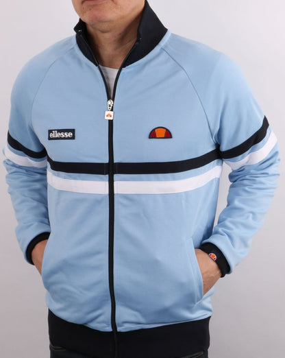 Ellesse Rimini Trainingsjacke Himmelblau/Marineblau/Weiß