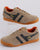 Gola Harrier Suede Trainer Light Stone/Navy/Orange