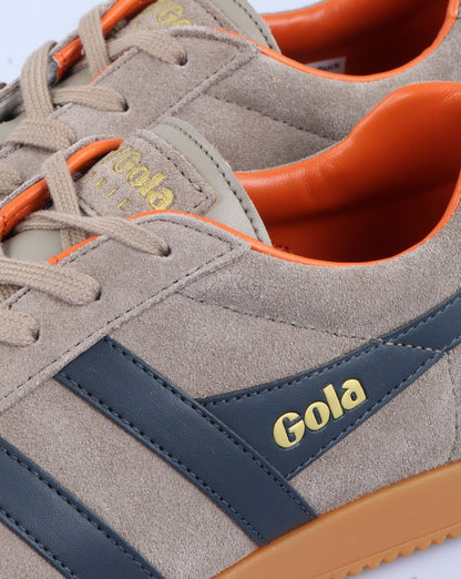 Gola Harrier Wildleder-Sneaker Hellstein/Marineblau/Orange