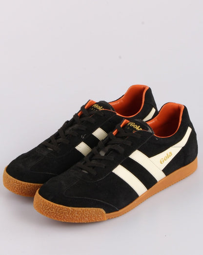 Gola Harrier Wildleder-Sneaker Schwarz/Off-Weiß