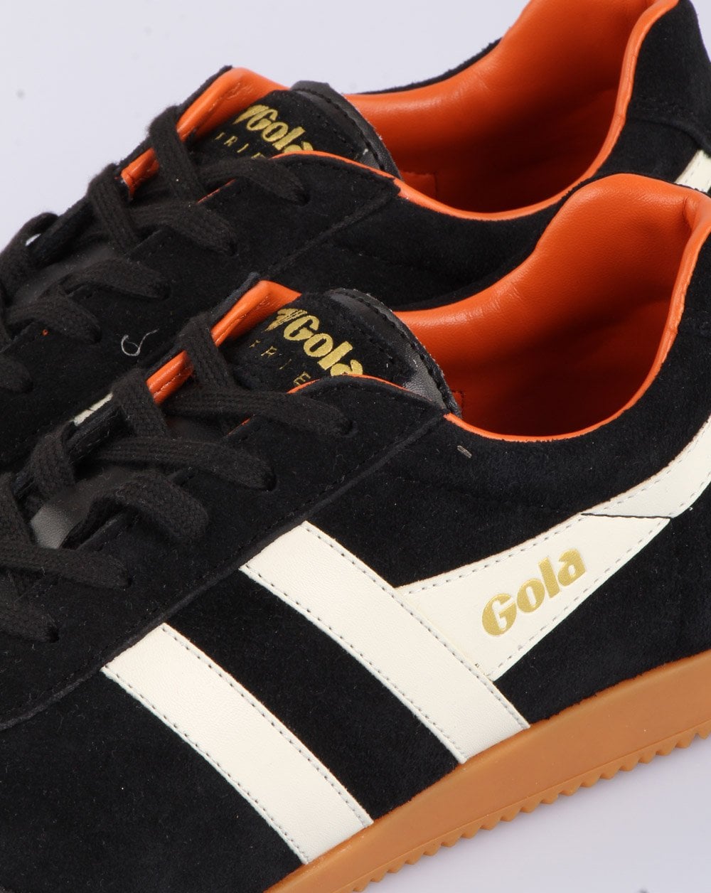 Gola Harrier Wildleder-Sneaker Schwarz/Off-Weiß