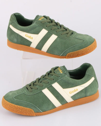 Gola Harrier Wildleder-Sneaker Evergreen/Off White