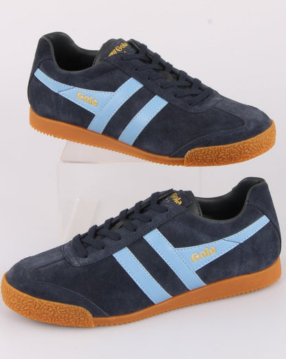 Gola Harrier Wildleder-Sneaker Marineblau/Himmelblau