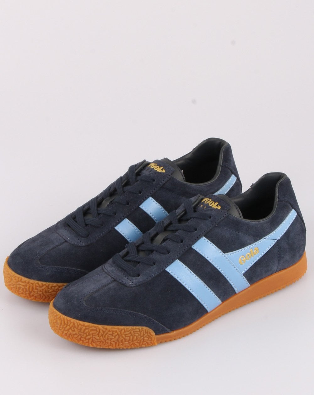 Gola Harrier Wildleder-Sneaker Marineblau/Himmelblau