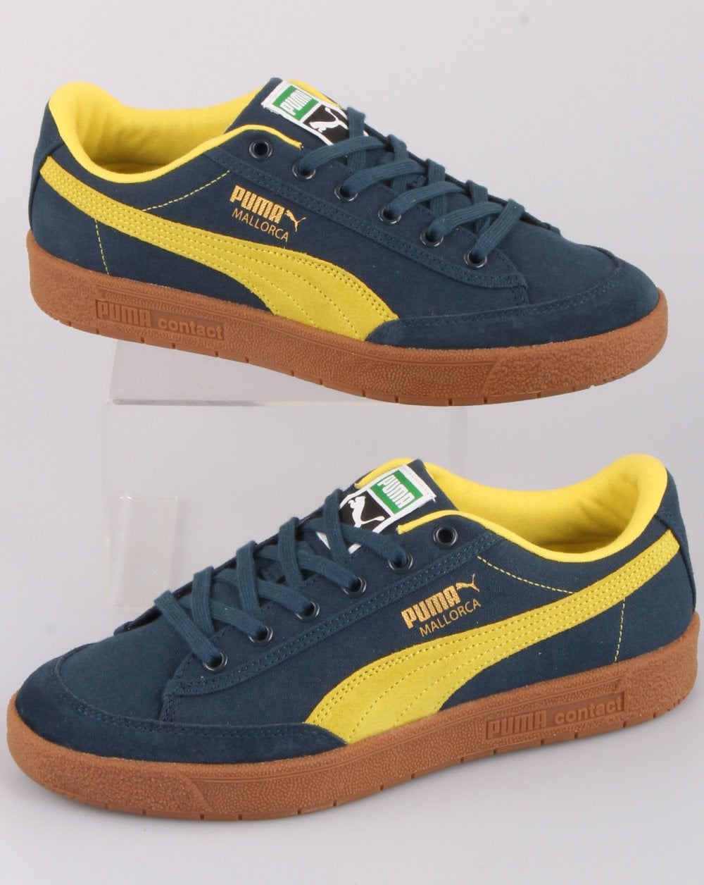 Puma Mallorca Trainer Marineblau/Fluogelb