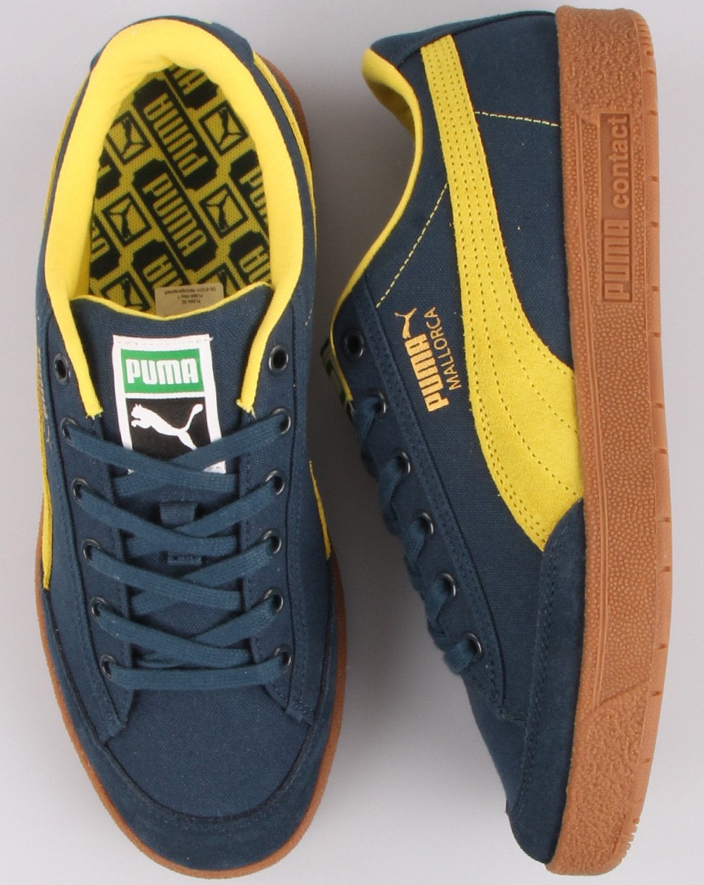 Puma Mallorca Trainer Navy/Fluro Yellow