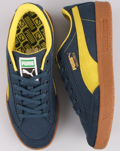 Puma Mallorca Trainer Marineblau/Fluogelb