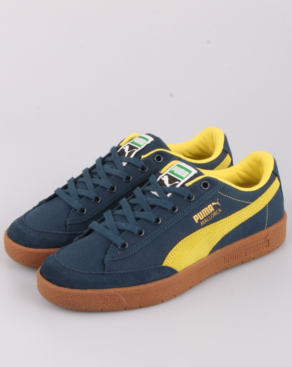 Puma Mallorca Trainer Marineblau/Fluogelb