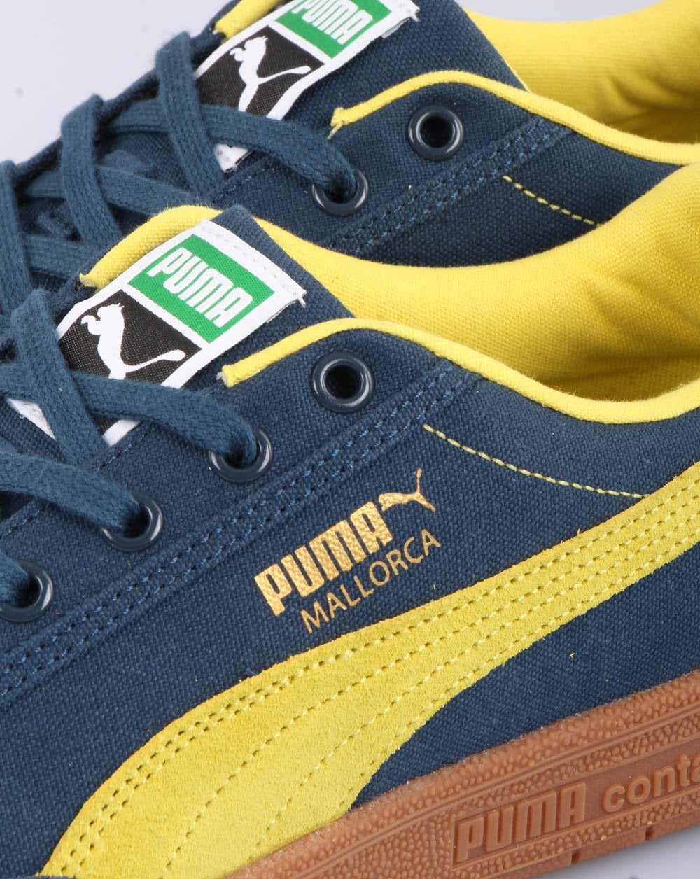 Puma Mallorca Trainer Marineblau/Fluogelb