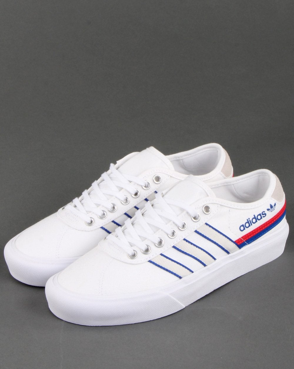 Adidas Delpala Sneakers Weiß/Scharlachrot/Königsblau