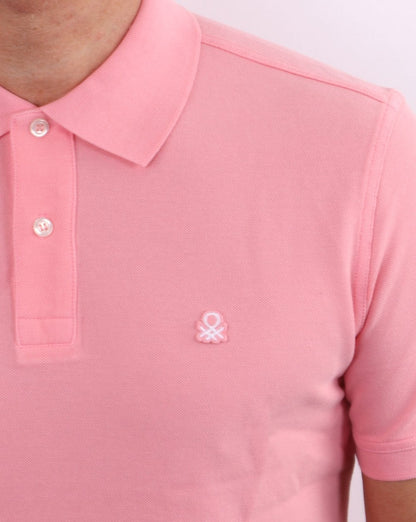 Benetton Poloshirt Rosa