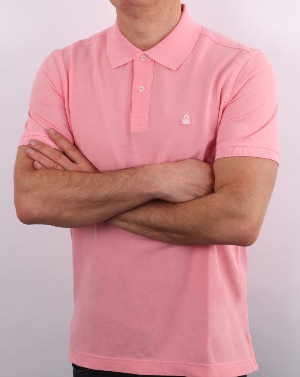 Benetton Poloshirt Rosa