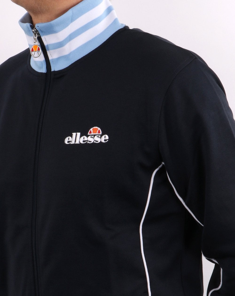 Ellesse – Milano Trainingsjacke, Marineblau/Himmelblau