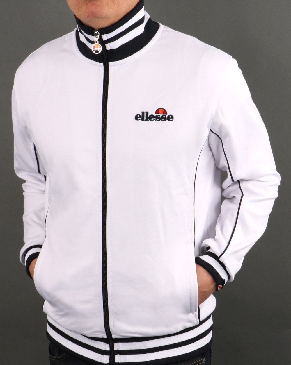 Ellesse – Milano Trainingsjacke in Weiß