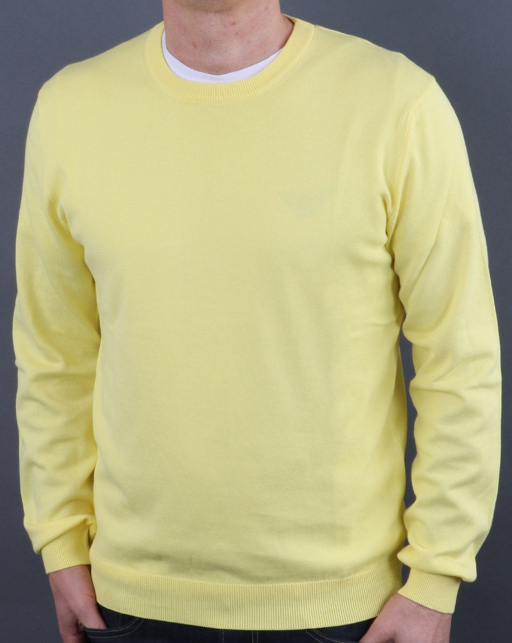 Benetton Knit Jumper Citrus Lemon