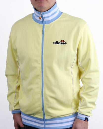 Ellesse – Milano Trainingsjacke, Hellgelb/Himmelblau
