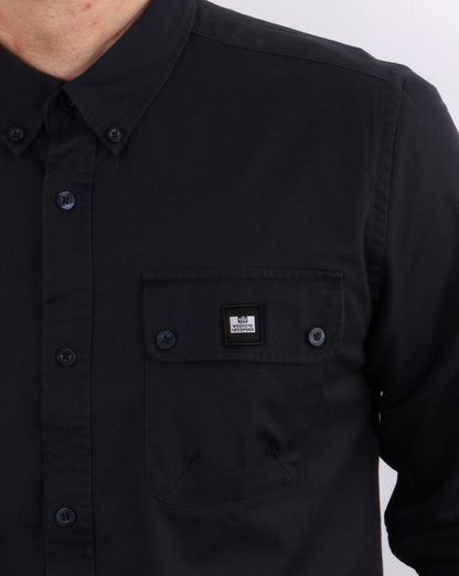 Weekend Offender Postiano Hemd Marineblau