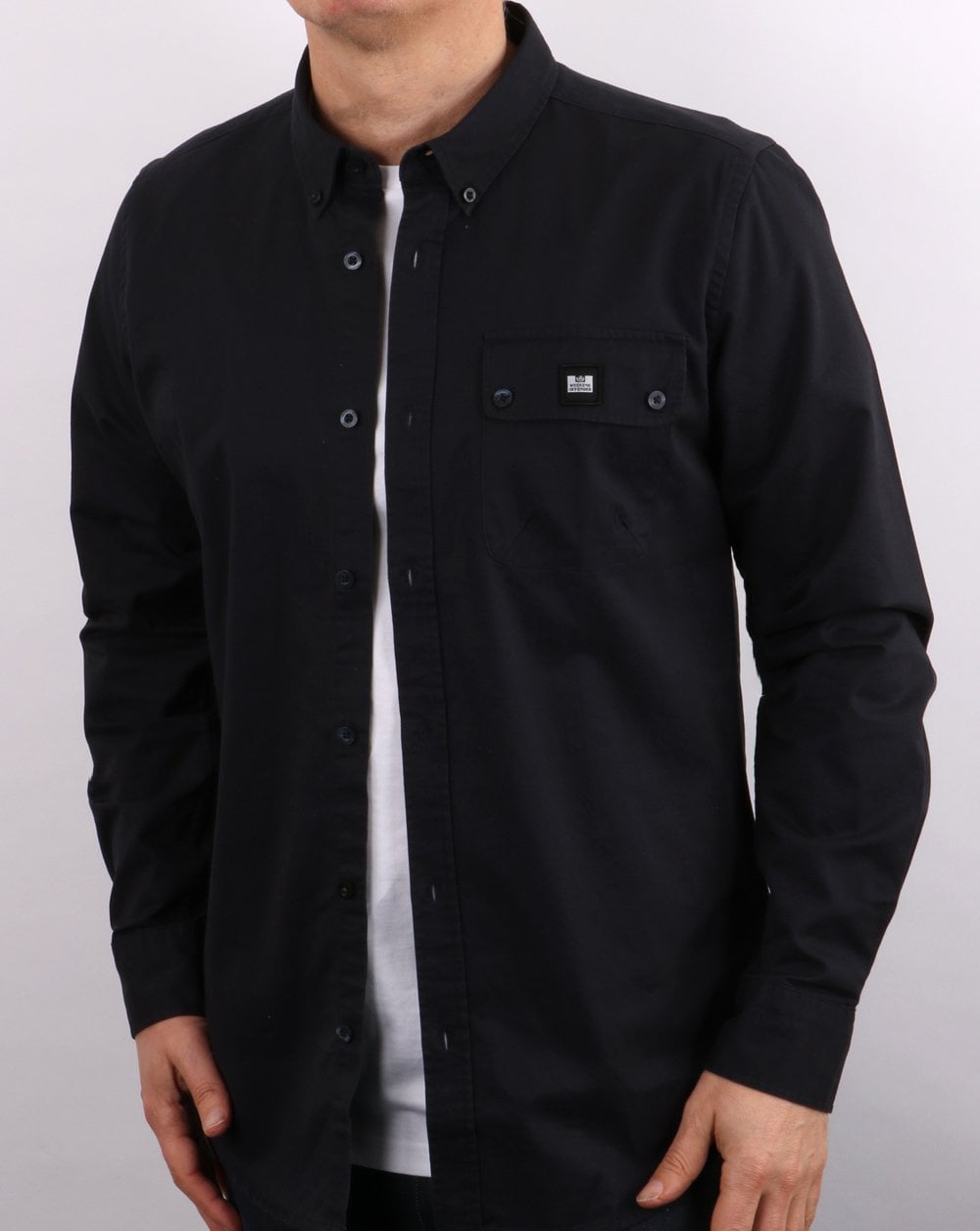Weekend Offender Postiano Hemd Marineblau