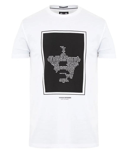Weekend Offender FEAR T-Shirt Weiß
