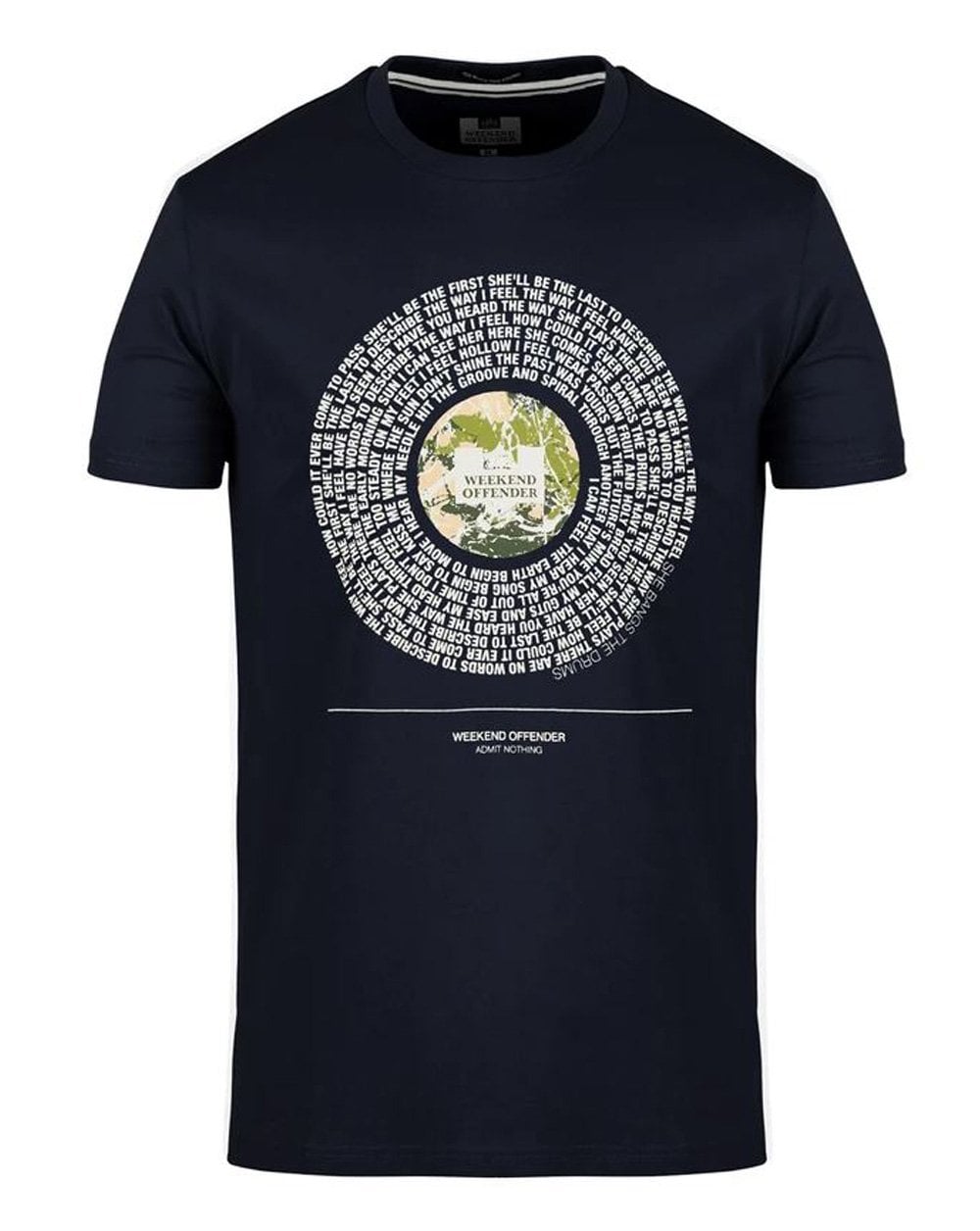 Weekend Offender Bangs T-Shirt Marineblau