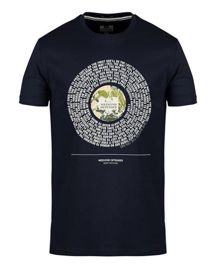 Weekend Offender Bangs T-Shirt Marineblau