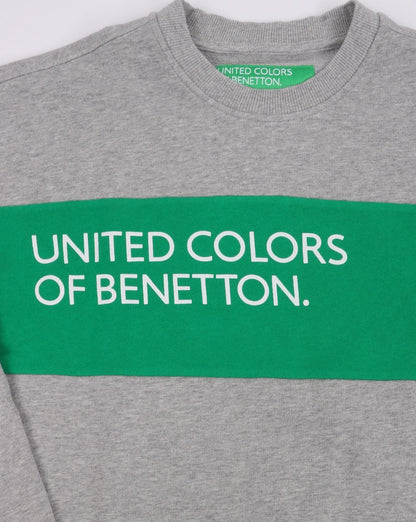 Benetton United Colours Sweatshirt Grau