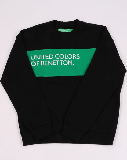 Benetton United Colours Sweatshirt Schwarz