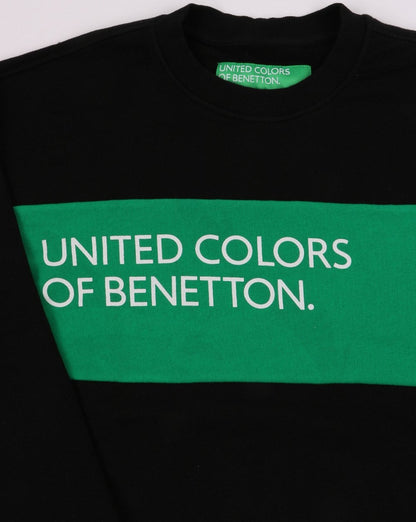 Benetton United Colours Sweatshirt Schwarz