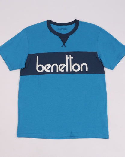 Benetton Short/T-Shirt Schlafanzug Blau