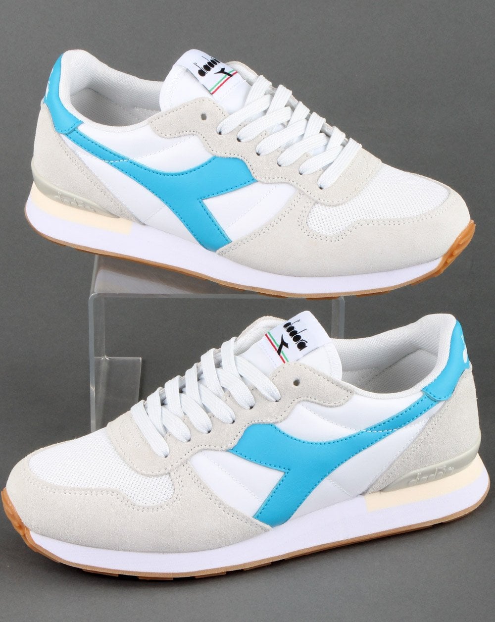 Diadora Camaro Trainer Weiß/Cyan