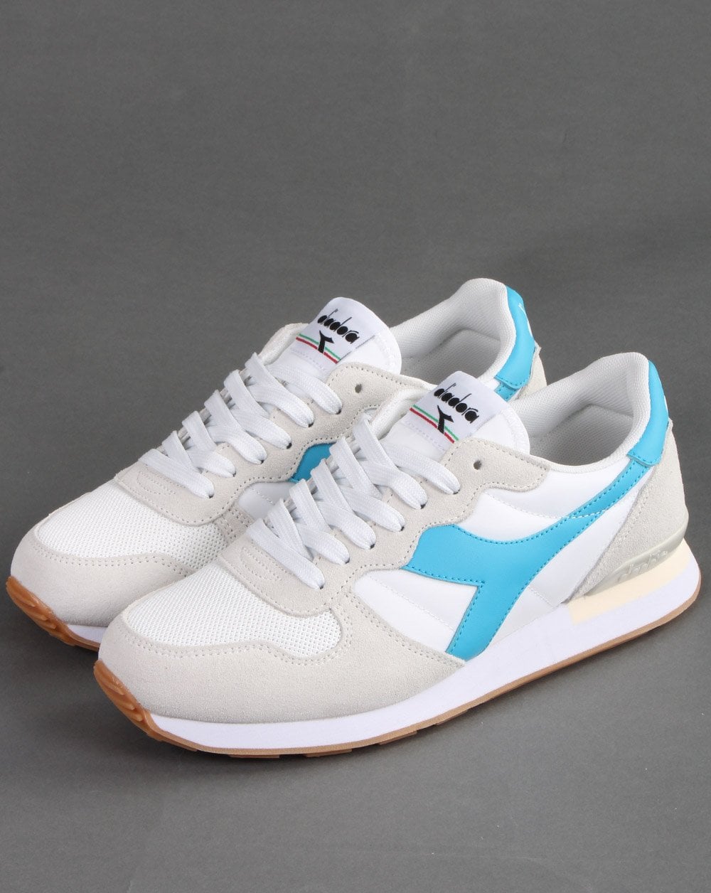 Diadora Camaro Trainer Weiß/Cyan