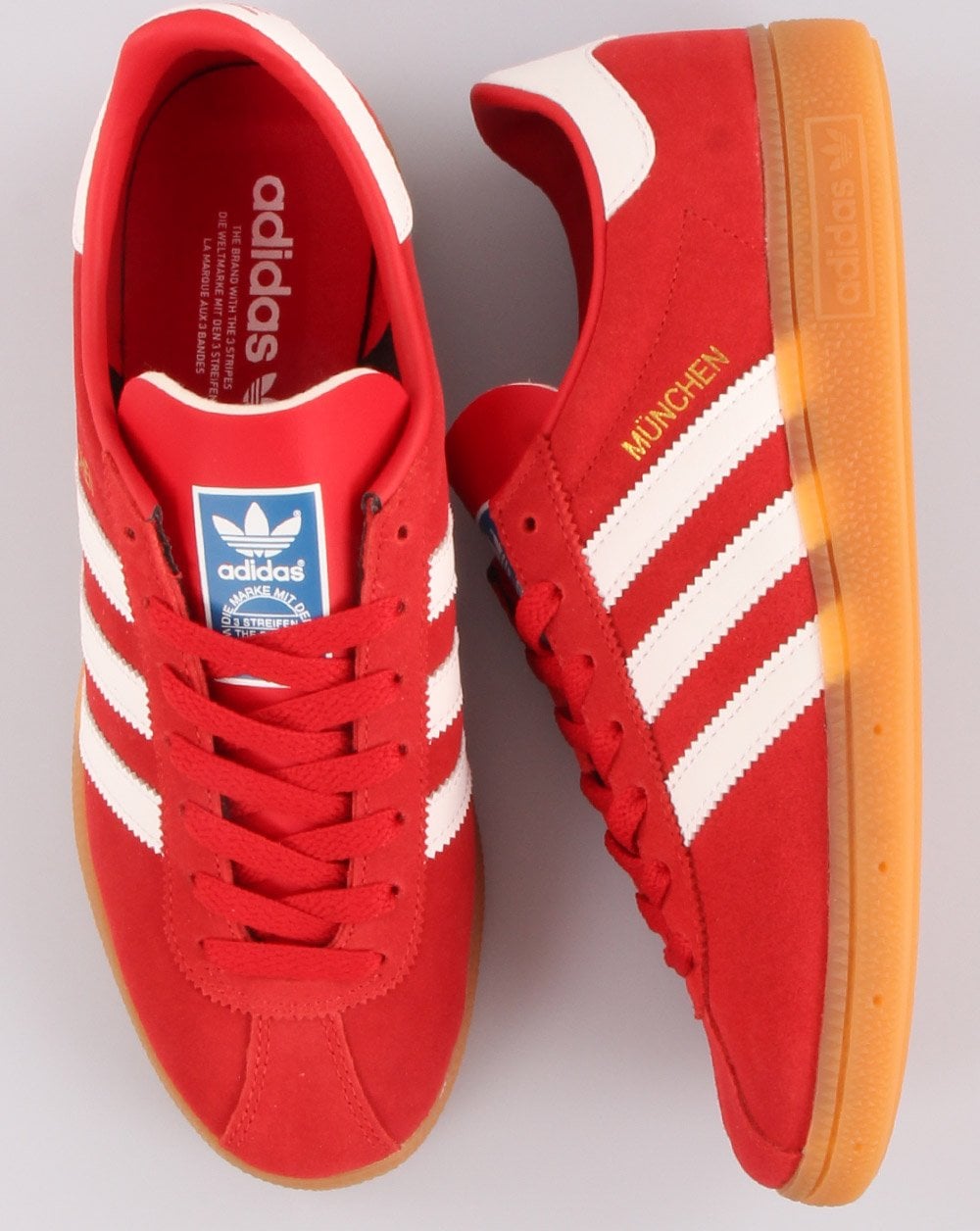 Adidas München Sneakers Rot/Weiß