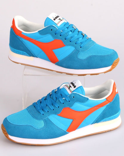 Diadora Camaro Sneakers Leuchtendes Blau/Dunkelorange
