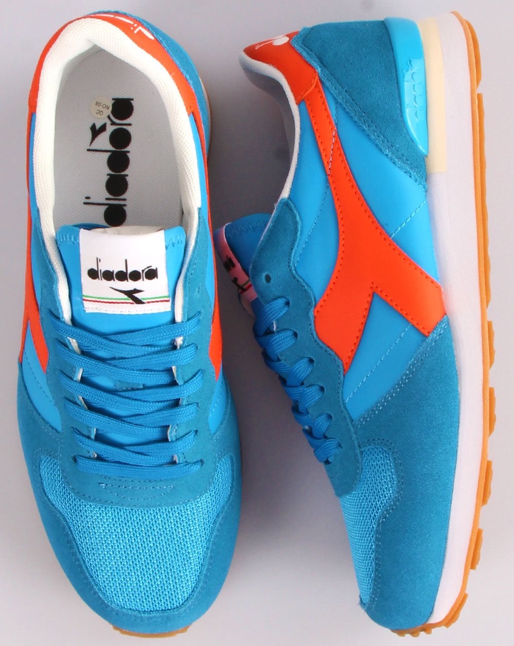 Diadora Camaro Trainers Vibrant Blue/Deep Orange