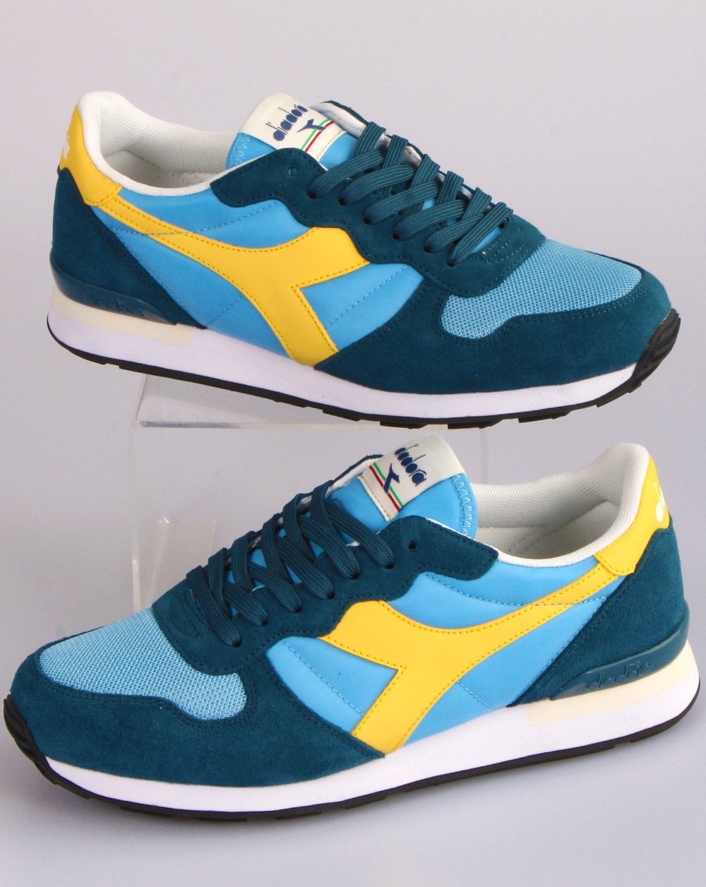 Diadora Camaro Sneakers Chinablau/Gelb
