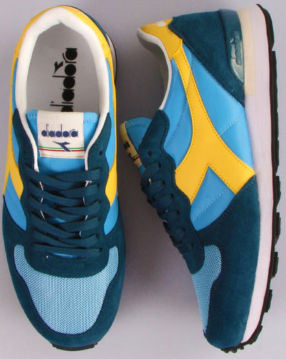 Diadora Camaro Sneakers Chinablau/Gelb