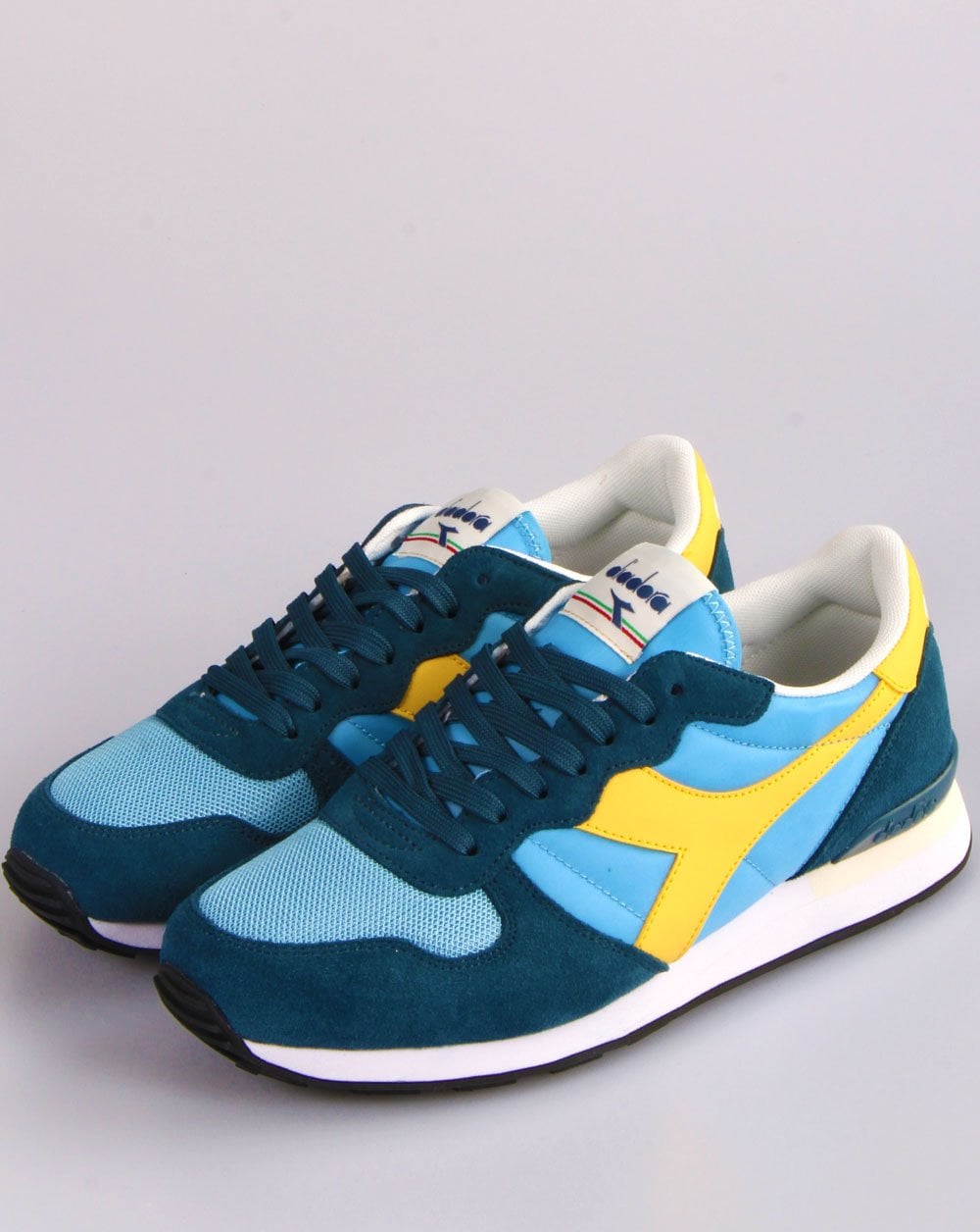 Diadora Camaro Sneakers Chinablau/Gelb