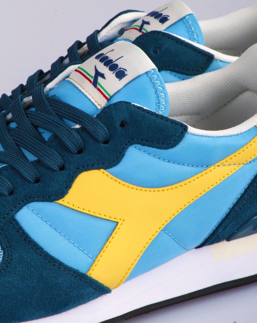 Diadora Camaro Sneakers Chinablau/Gelb