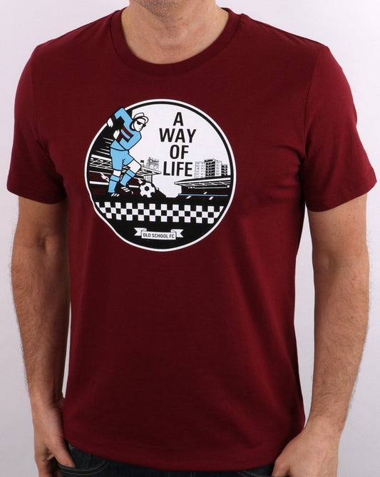 A Way Of Life T-Shirt Burgunderrot