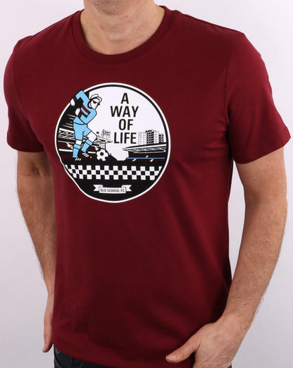 A Way Of Life T-Shirt Burgunderrot