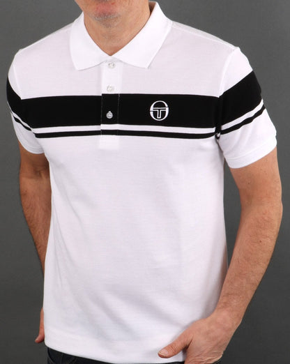 Sergio Tacchini Young Line Poloshirt Weiß/Schwarz