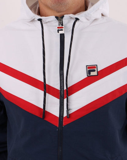 Fila Vintage Rugger Jacke Marineblau/Weiß