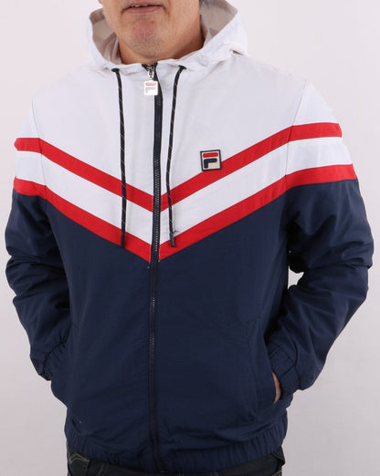 Fila Vintage Rugger Jacke Marineblau/Weiß
